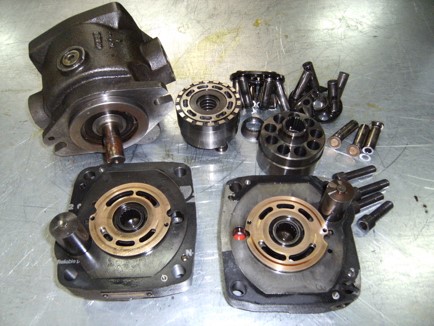 Repair of hydraulic pumps and piston motors